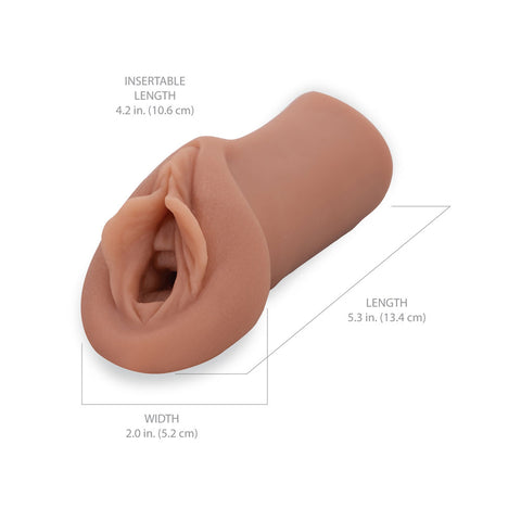 Pipedream Extreme Toyz Sorority Snatch Brown Vagina Stroker Strokers - Manual