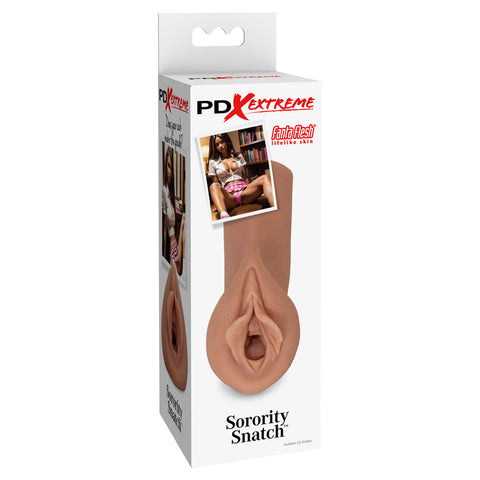 Pipedream Extreme Toyz Sorority Snatch Brown Vagina Stroker Strokers - Manual