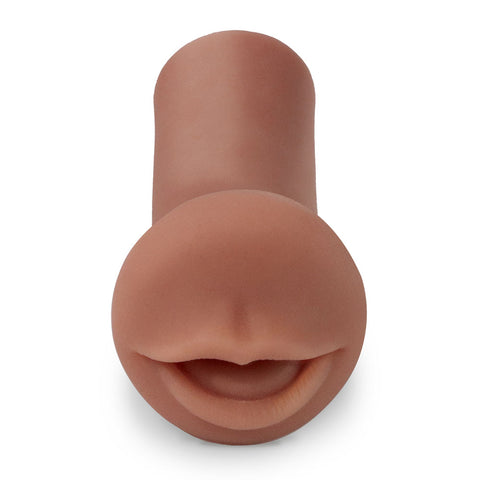 Pipedream Extreme Toyz Coed Cocksucker Brown Mouth Stroker Strokers - Manual