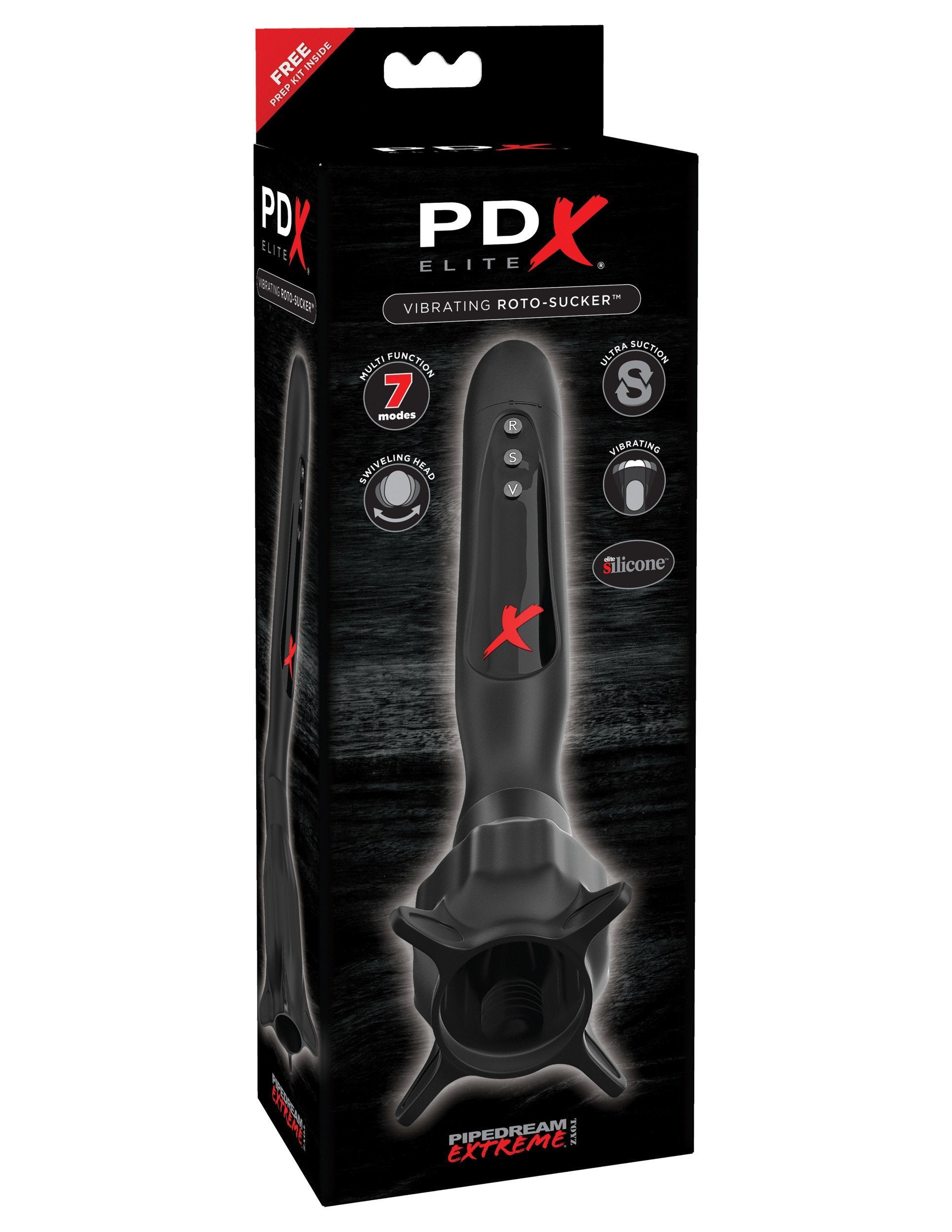 PDX Elite Vibrating Roto-Sucker – Vibrating Head Masturbator > Sex Toys For Men > Masturbators > Vibrating