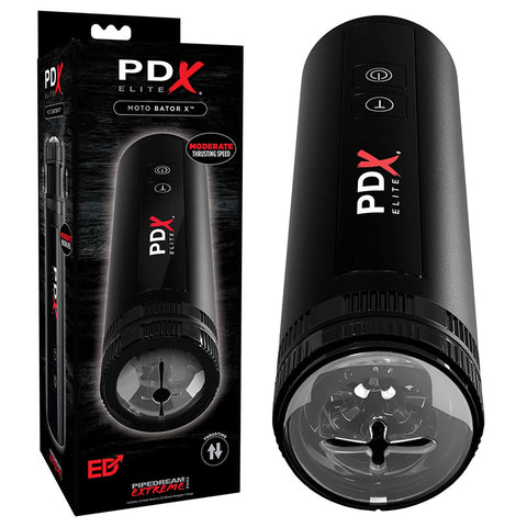 Pipedream Extreme Toyz Elite Moto Bator X Powered Water Stroker Black Strokers - Auto