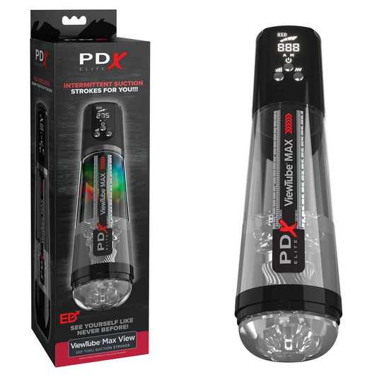 PDX Elite ViewTube MAX View - Clear Suction Auto Stroker