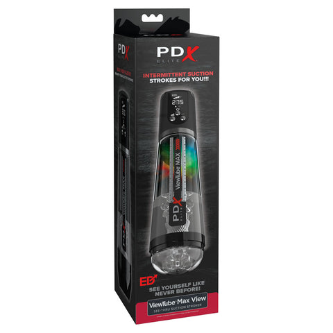 PDX Elite ViewTube MAX View - Clear Suction Auto Stroker Strokers - Auto