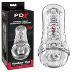 Pdx Elite Viewtube Plus (Clear) – See-Thru Stroker > Sex Toys For Men > Masturbators > Manual