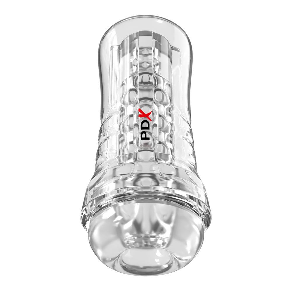 Pdx Elite Viewtube Plus (Clear) – See-Thru Stroker > Sex Toys For Men > Masturbators > Manual
