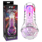 PDX Elite ViewTube XXL (Clear) – LED Stroker > Sex Toys For Men > Masturbators > Manual