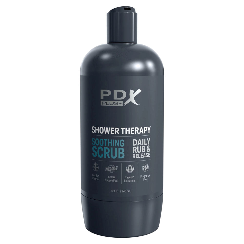 PDX Discreet Shower Soothing Scrub Shampoo Bottle Edition – Soft PVC Masturbator > Sex Toys For Men > Masturbators > Manual