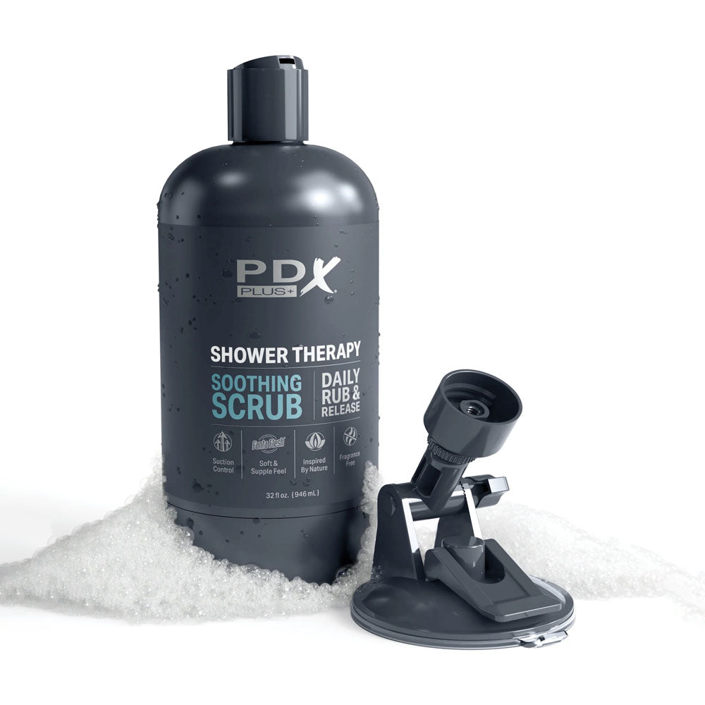 PDX Discreet Shower Soothing Scrub Shampoo Bottle Edition – Soft PVC Masturbator > Sex Toys For Men > Masturbators > Manual