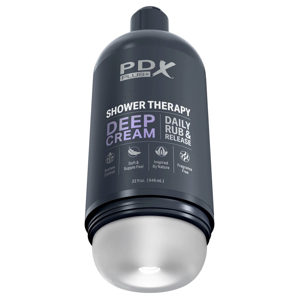 PDX Plus Shower Therapy - Deep Cream - Discreet Stroker