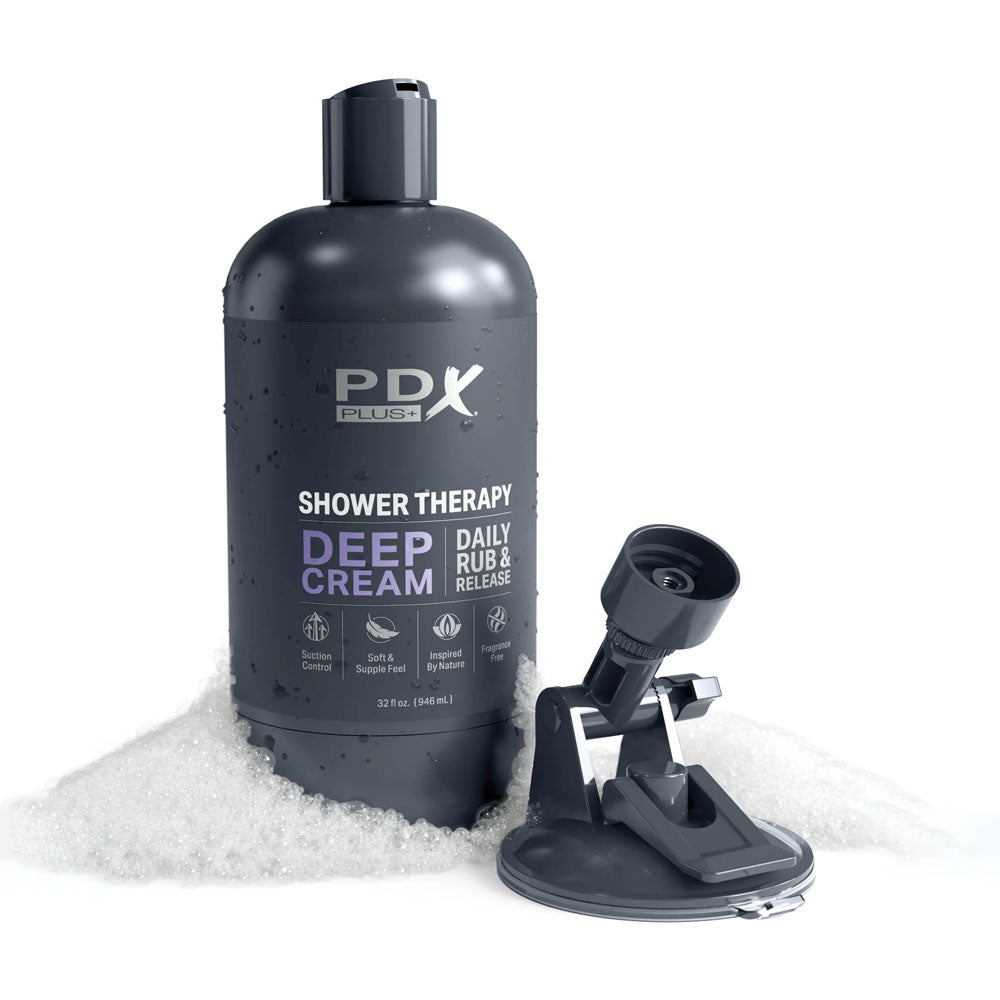 PDX Plus Shower Therapy - Deep Cream - Discreet Stroker