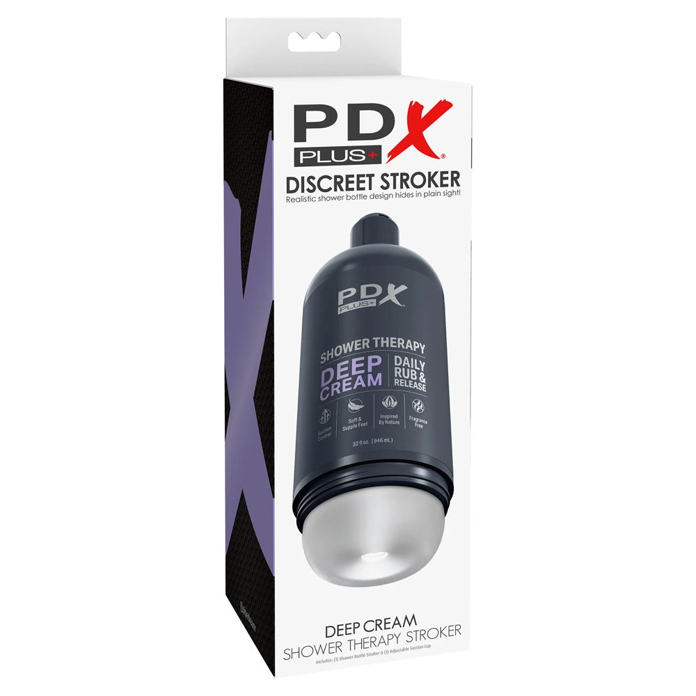 PDX Plus Shower Therapy - Deep Cream - Discreet Stroker