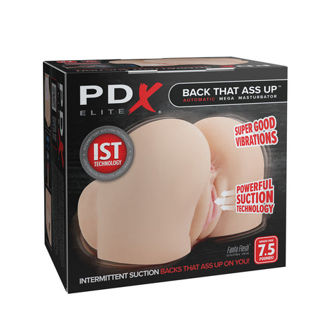 Pdx Elite Back That Ass Up Usb Rechargeable Auto Mega Masturbator White Assturbators