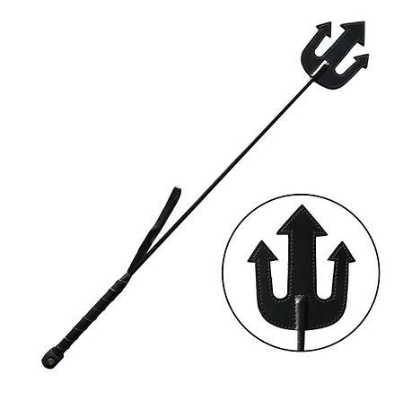 Rouge Leather Devil's Riding Crop Black 61cm Default Title Whips & Paddles