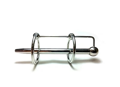 Rouge Stainless Steel Double Ring Sperm Stopper Toy Default Title Sounding Rods