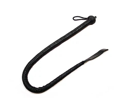 Rouge Black Leather Devil Tail Whip 36 Inch Default Title Whips & Paddles