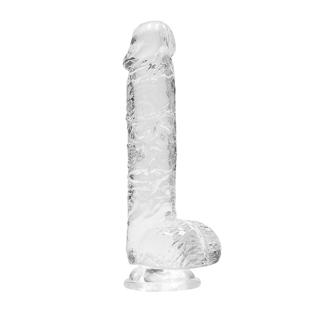 RealRock 6 Inch Transparent Crystal Clear Phthalate-Free Rubber Dildo > Dildos > Realistic Dildos Main image