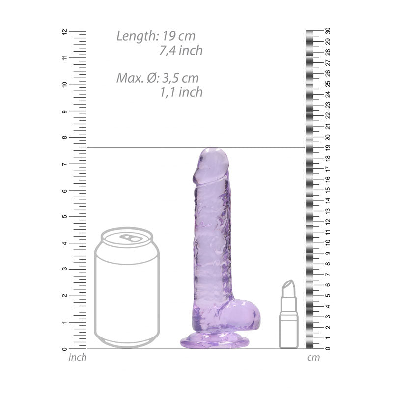 Realrock 7 Inch Realistic Dildo With Balls – Suction Cup 17.8 cm Dildo > Dildos > Realistic Dildos