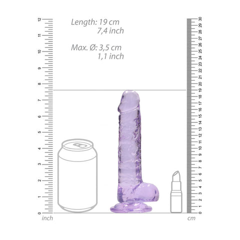Realrock 7 Inch Realistic Dildo With Balls 17.8 Cm Dong DONGS