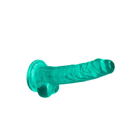 Realrock 7 Inch Realistic Dildo With Balls Turquoise 17.8 Cm Dong DONGS