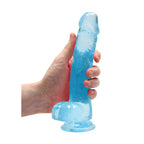 REALROCK 8'' Realistic Dildo With Balls - 20.3 cm Dong in Blue > Dildos > Realistic Dildos