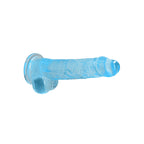 REALROCK 8'' Realistic Dildo With Balls - 20.3 cm Dong in Blue > Dildos > Realistic Dildos