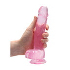 RealRock Crystal Clear Dildo with Balls 8 Inch
