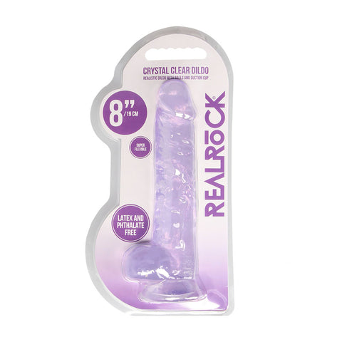 Realrock 8 Inch Realistic Dildo With Balls 20.3 Centimeter Dong DONGS