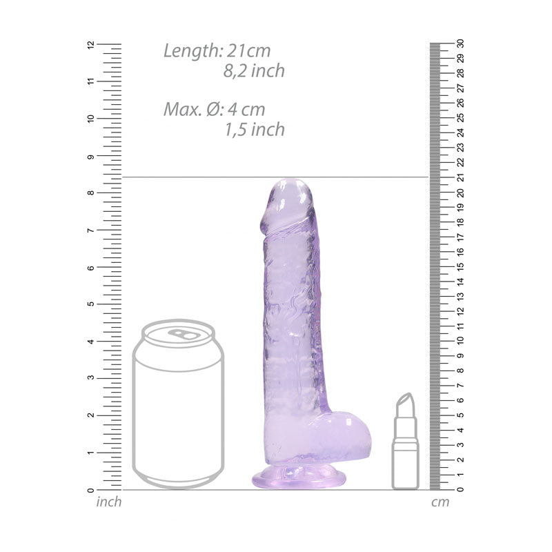 Realrock 8 Inch Realistic Dildo With Balls 20.3 Centimeter Dong DONGS