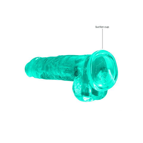 REALROCK Crystal Clear (Turquoise) – Rechargeable Realistic Dildo DONGS