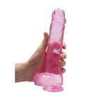 RealRock Crystal Clear 9 Inch Realistic Dildo Phthalate-Free TPE with Balls > Dildos > Realistic Dildos