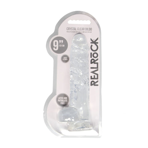 RealRock 9 Inch Realistic Dildo With Balls 22.9 Centimeter Dong DONGS