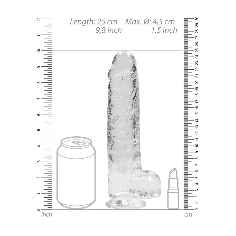 RealRock 9 Inch Realistic Dildo With Balls 22.9 Centimeter Dong DONGS