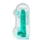 RealRock Crystal Clear 9 Inch Body-Safe Phthalate-Free Skin Safe Rubber Realistic Dildo With Balls > Dildos > Realistic Dildos