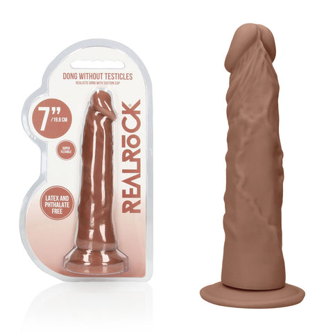 Realrock 7 Inch Realistic Dildo – Phthalate-Free Skin TPE Dildo Tan > Dildos > Realistic Dildos