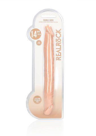 RealRock Double Dong 14 Inch Flesh Phthalate-Free Soft TPE Default Title Double Dongs