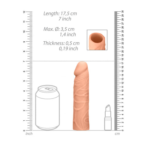 REALROCK 7 Inch Penis Extender – Phthalate-Free Penis Extension Sleeve > Sex Toys For Men > Penis Sleeves