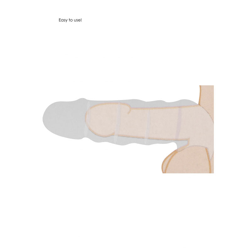 Realrock 6 Inch Realistic Penis Sleeve 15.2 cm Penis Extension Sleeve > Sex Toys For Men > Penis Sleeves