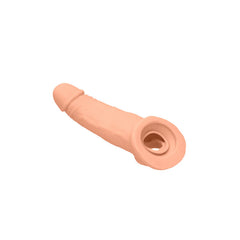 REALROCK 9'' Realistic Penis Extender with Rings -  22.9 cm Penis Extension Sleeve