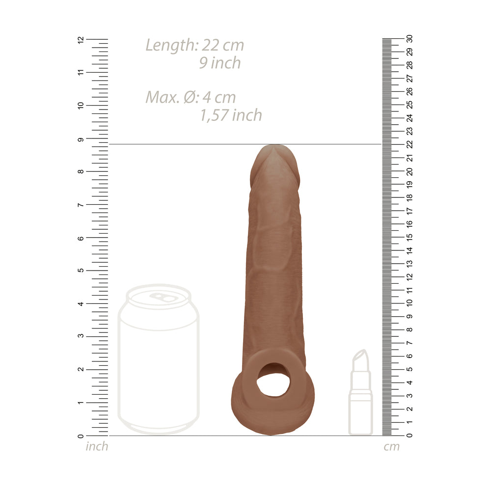 RealRock 9 Inch Penis Sleeve – Phthalate-Free Body-Safe Sleeve Secondary image