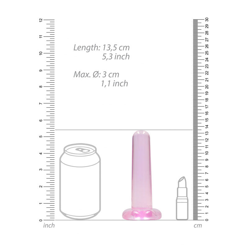 REALROCK Crystal Clear 13.5 cm Dildo With Suction Cup > Dildos > Realistic Dildos