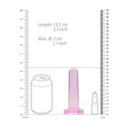 REALROCK Crystal Clear Dildo With Suction Cup – 13.5 cm Dildo > Dildos > Slim Dildos