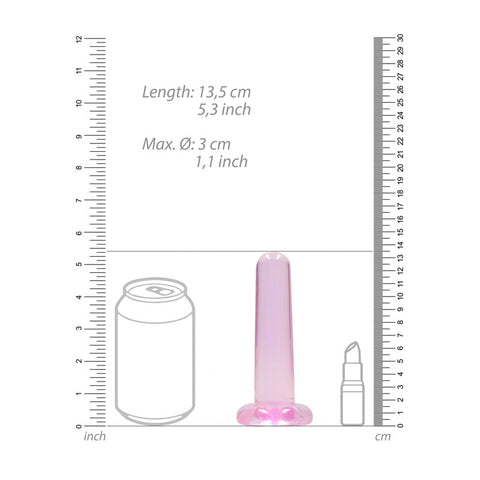 REALROCK Crystal Clear 13.5 cm Dildo With Suction Cup > Dildos > Realistic Dildos