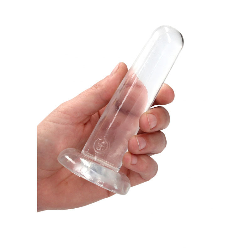 REALROCK Crystal Clear Dildo With Suction Cup – 13.5 cm Dildo > Dildos > Slim Dildos