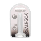 REALROCK Crystal Clear Dildo With Suction Cup – 13.5 cm Dildo > Dildos > Slim Dildos