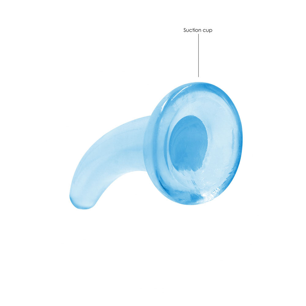 Realrock Transparent Curved Dildo With Suction Cup Base – 11.5cm > Dildos > Neutral Dildos