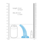 Realrock Transparent Curved Dildo With Suction Cup Base – 11.5cm > Dildos > Neutral Dildos