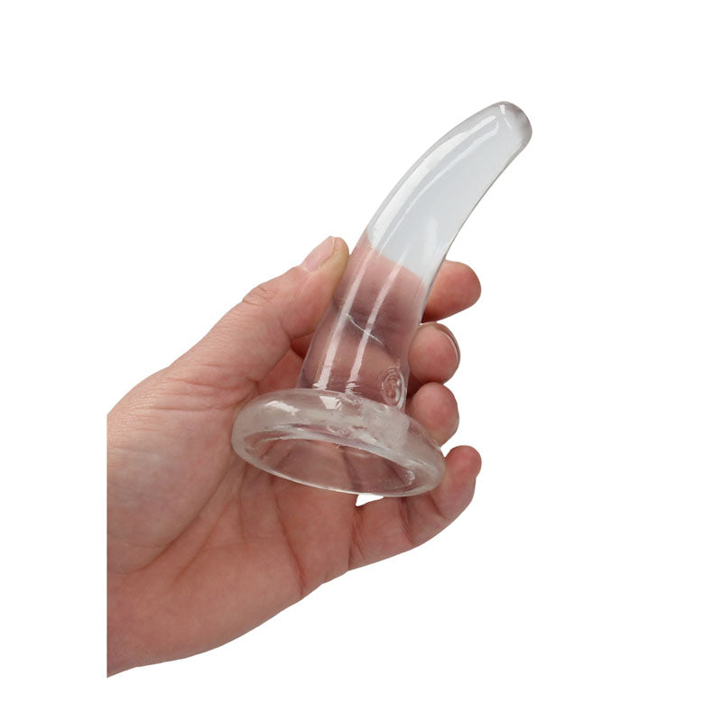 REALROCK Crystal Clear Curved Dildo 11.5 cm With Suction Cup Secondary image