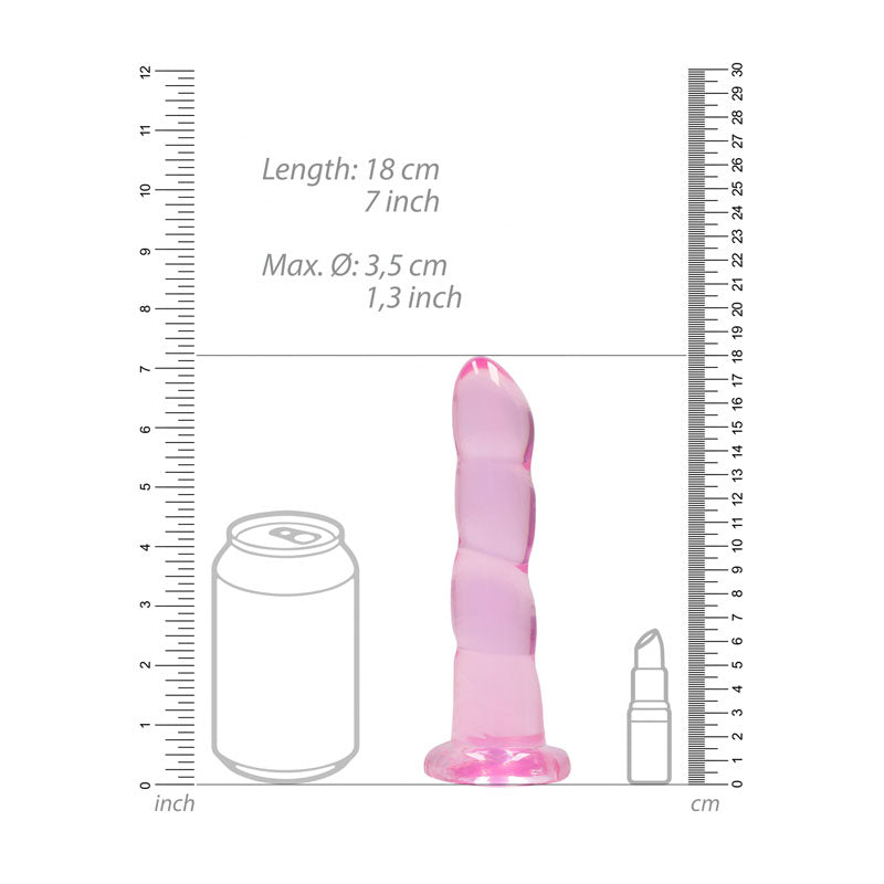 RealRock Crystal Clear 17 cm Dildo with Suction Base > Dildos > Realistic Dildos