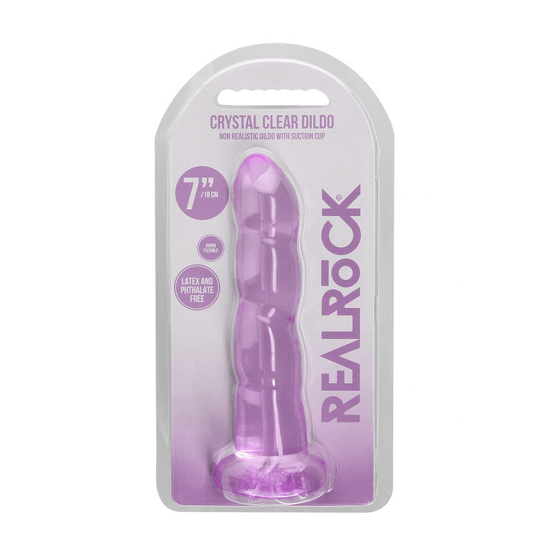 RealRock Crystal Clear 17 cm Dildo with Suction Base > Dildos > Realistic Dildos