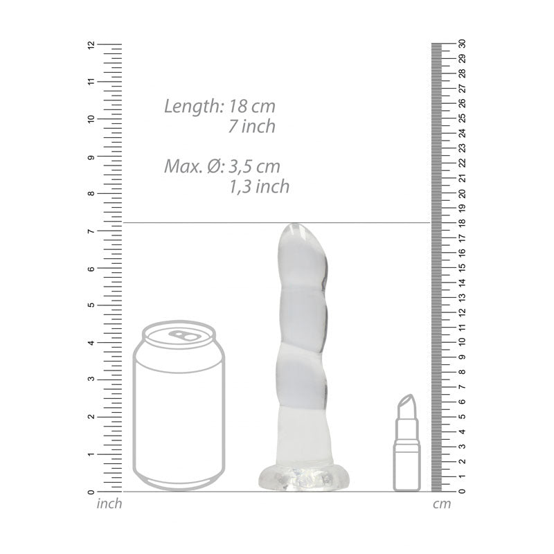 RealRock Clear Dildo with Suction Base – Non-Realistic Dildo > Dildos > Neutral Dildos